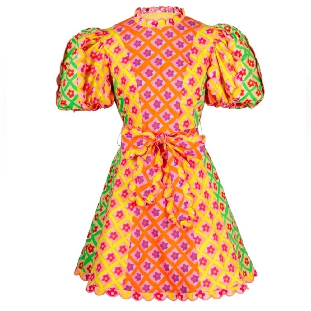 Vibrant Floral Women's Dress